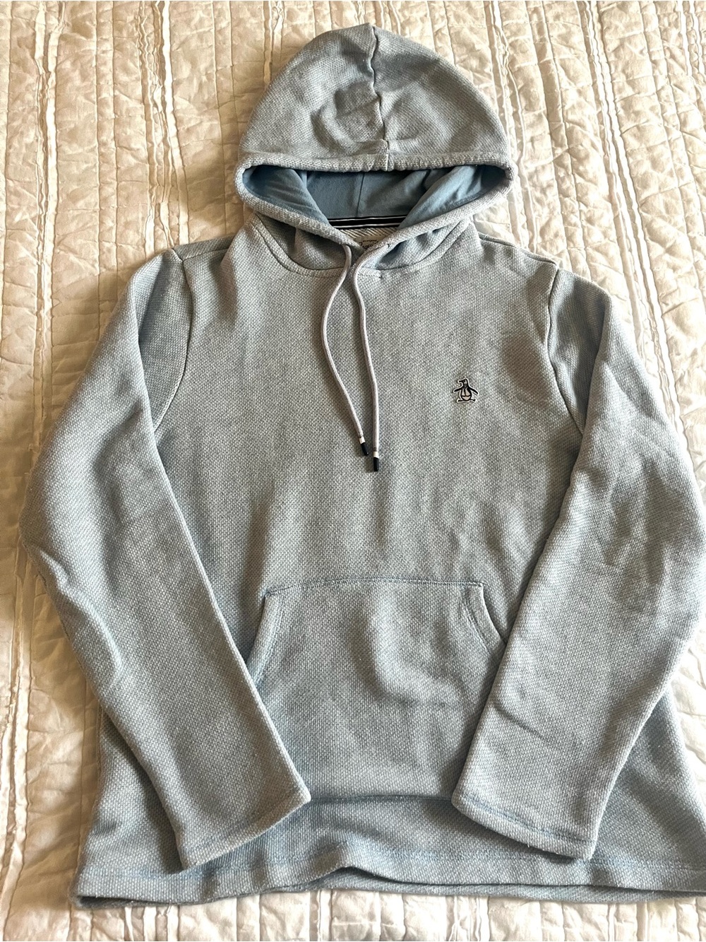 Original Penguin Jacquard Hoodie Sweatshirt Size Large - Picture 2 of 5